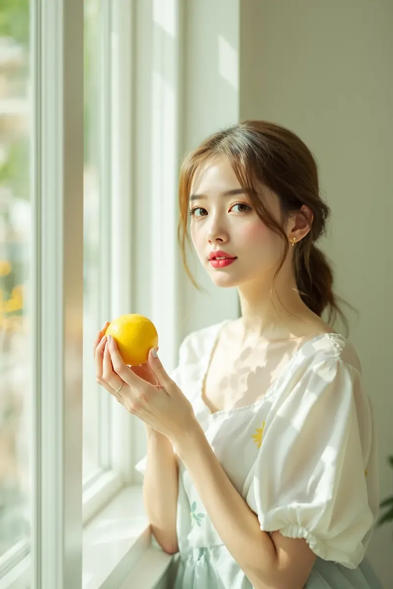 夏日柠檬 美女直播 清新写真